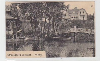 36781 Ak Straussberg Vorstadt Annatal 1915