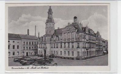 36755 Ak Crimmitschau Markt mit Rathaus um 1940