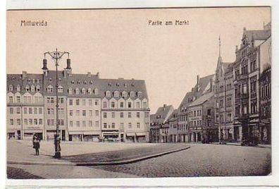 36241 Ak Mittweida Partie am Markt um 1910