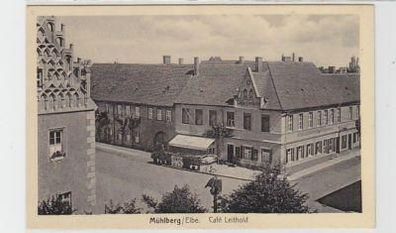 37318 Feldpost Ak Mühlberg Elbe Café Leithold 1940