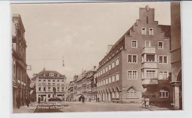 37323 Ak Crimmitschau Thieme Straße Stadtbank um 1930