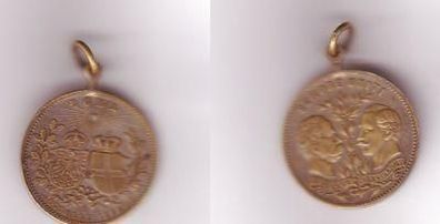 seltene Medaille Wilhelm II. Umberto I. Oktober 1888