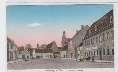 37324 Feldpost Ak Mühlberg Elbe altstädter Markt 1916