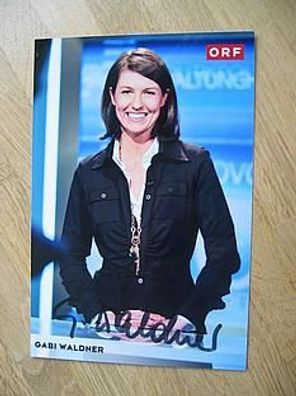 ORF Fernsehmoderatorin Gabi Waldner - Autogramm!