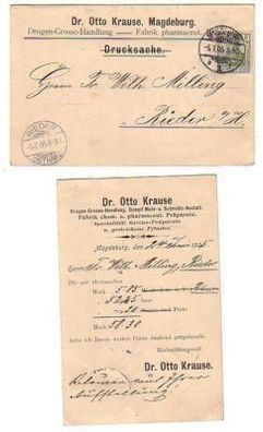 28852 Reklame Karte Dr. Otto Krause Magdeburg 1905