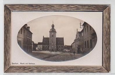 30207 Ak Querfurt Markt mit Rathaus 1912