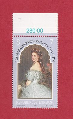 Österreich - 100. Todestag von Kaiserin Elisabeth - Oberrand xx