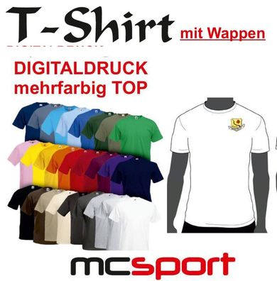 T-Shirt Aufwärmshirt, Vereinsshirt inkl. Digitalen Vereinswappen Größe: L