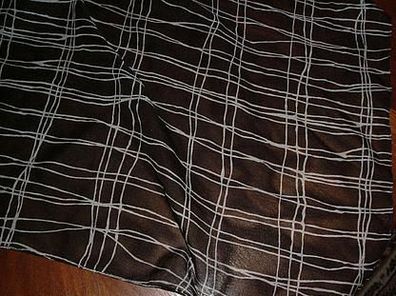 schwarz weiß gemusterter Schal- 155 x 35cm