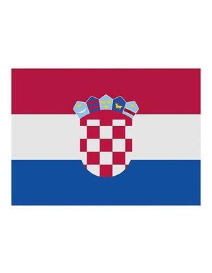 Printwear Fahne Kroatien Strapazierfähig FLAGDE (Gr. 90 x 150 cm)
