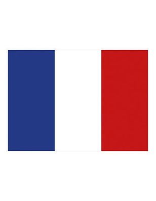 Printwear Fahne Frankreich Strapazierfähig FLAGDE (Gr. 90 x 150 cm)