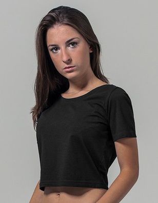 Build Your Brand Ladies Cropped Tee Damen T-Shirt Rundhals XS - XL BY042