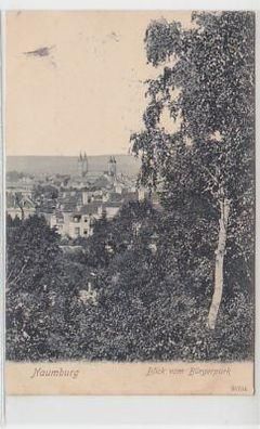 34777 Ak Naumburg Blick vom Bürgerpark 1908