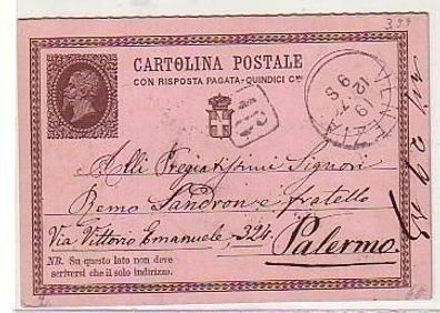 34835 Ganzsache Italien Stempel Venezia 1898