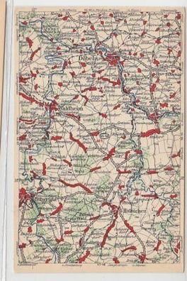 36112 WONA Landkarten Ak Döbeln und Umgebung um 1930