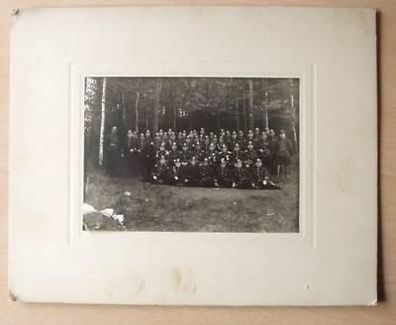 altes Foto mit Feuerwehr Mannschaft um 1920