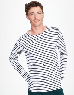 SOL´S Men´s Long Sleeve Striped T-Shirt Marine Rundhals S - 3XL L01402