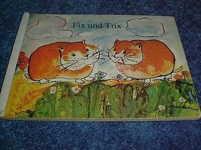 Papp-Bilderbuch-Fix und Trix-Erstauflage 1974