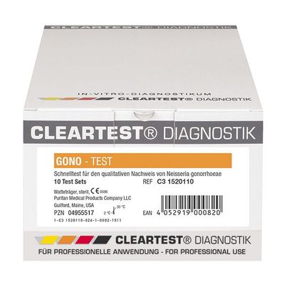 Cleartest® Gonorrhoe, Tripper, Gonokokken, Neisseria gonorrhoeae, 25 Tests