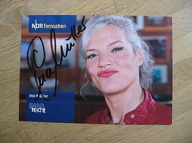 NDR Inas Nacht Fernsehstar Ina Müller - handsigniertes Autogramm!!!