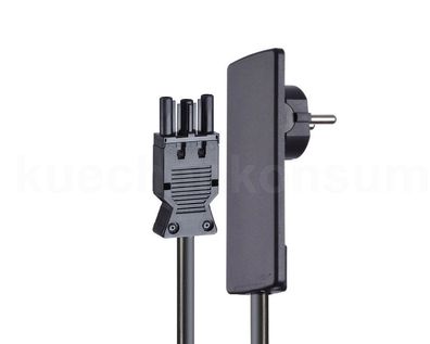 Schulte EVOline Plug mit Kabel und Wieland Stecker schwarz
platzsparend