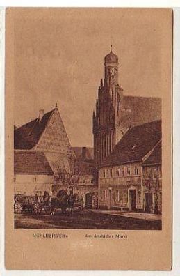 36645 Ak Mühlberg am Altstädter Markt um 1930