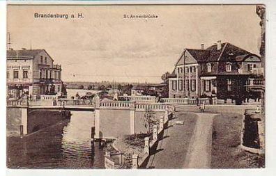 37184 Feldpost Ak Brandenburg St. Annenbrücke 1917