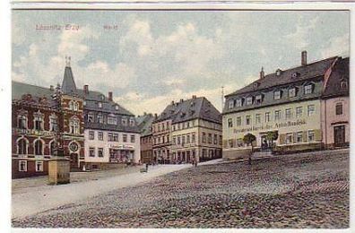 37189 Ak Lössnitz im Erzgebirge Markt um 1910