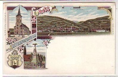 37154 Ak Lithographie Gruß aus Kaltennordheim um 1900