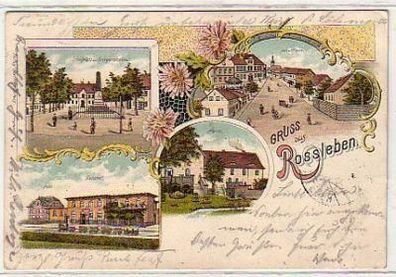 37143 Ak Lithographie Gruß aus Rossleben 1902