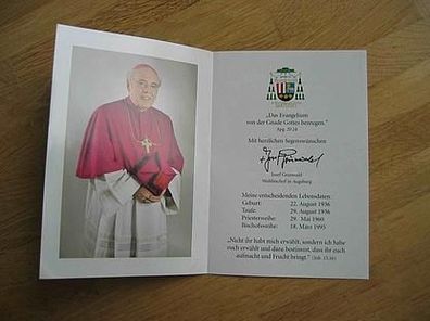 Weihbischof Augsburg Josef Grünwald - Autogramm!