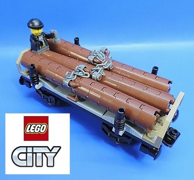 LEGO® City Eisenbahn 60198 Holzwaggon mit Figur Auswahl an Bauanleitungen