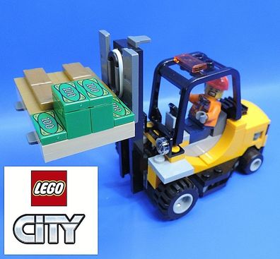 LEGO® City Eisenbahn 60198 Gabelstapler mit Palette Auswahl an Bauanleitungen