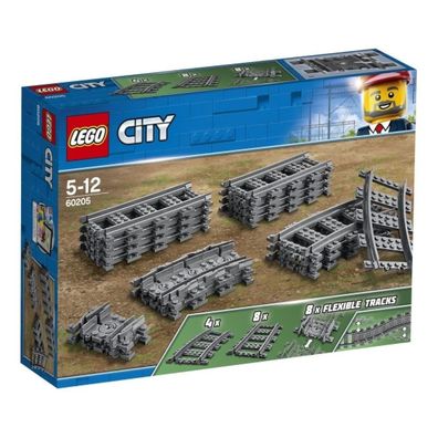 LEGO® City Eisenbahn 60205 Set Schienen , Kurven Flex Schienen