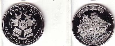 500 Franc Silber Münze Togo Segelschiff Gorch Fock 2000