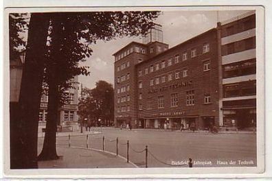17840 Ak Bielefeld Jahnplatz Haus der Technik um 1940
