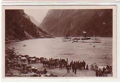 37627 Ak Naerofjorden ved Gudvangen Norwegen um 1920