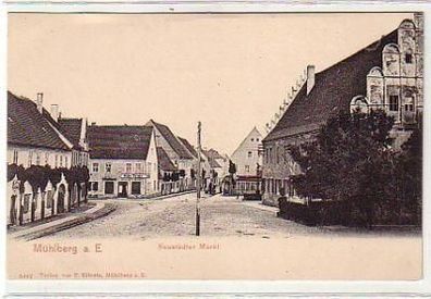 37462 Ak Mühlberg (Elbe) Neustädter Markt um 1910