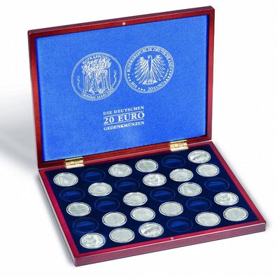 Münzkassette Volterra UNO für 30 dt. 20-Euro-Gedenkmünzen in Kapseln (350494)