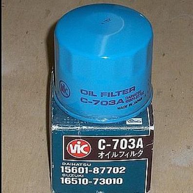 VIC Ölfilter C-703A z.B. Daihatsu Nr. 15601-87702