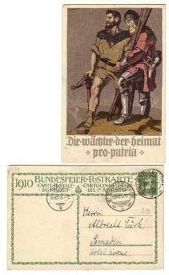 31335 Ganzsachen Ak Schweiz Bundesfeier August 1910