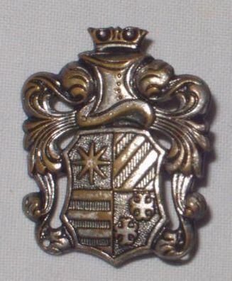 altes Abzeichen Blech mit Wappen um 1920