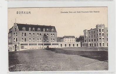37873 Feldpost Ak Borkum Eisenbahn Heim und Hotel 1918