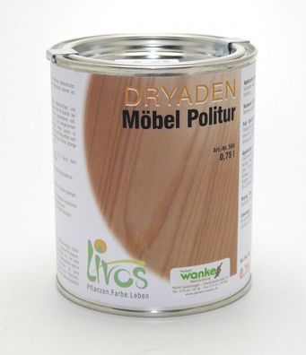 Livos Dryaden Möbel-Politur 560 750 ml für geölte und auch lackierte Flächen