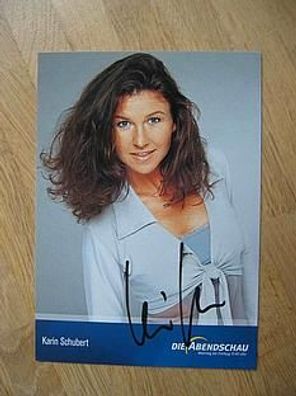 BR Fernsehmoderatorin Karin Schubert - hands. Autogramm