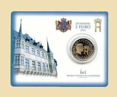 2 EURO Coincard "Monogramm" Luxemburg 2004