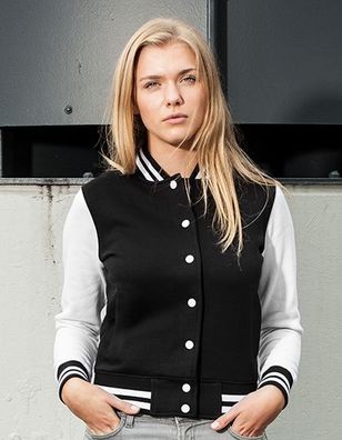 Ladies´ Sweat College Jacket Damen Build Your Brand Übergangsjacke