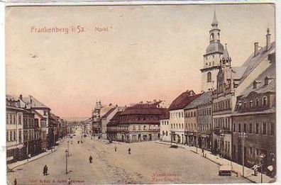 37637 Künstler Ak Frankenberg in Sachsen Markt 1910