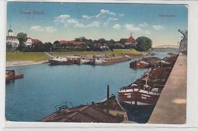 15339 Ak Gröba (Elbe) Hafenpartie 1926