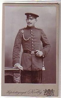 16863 altes Kabinettfoto Soldat Plauen um 1915